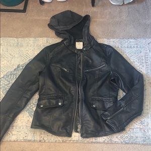 Free people leather jacket